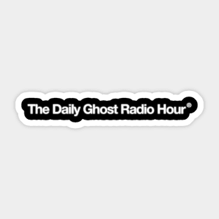The Daily Ghost Radio Hour - Glowing logo T-Shirt Sticker